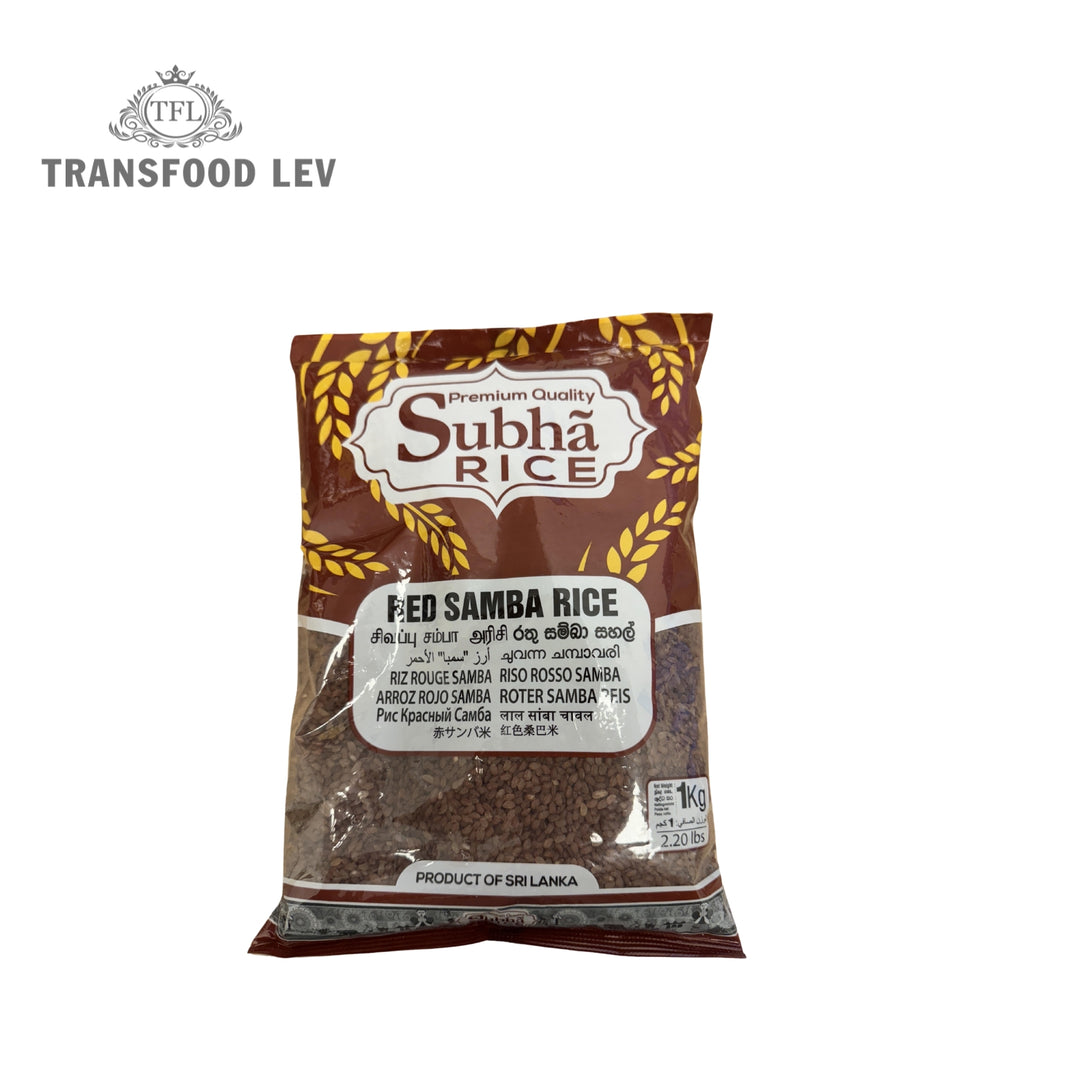SUBHA RICE RED SAMBA RICE 1KG – transfood leverkusen